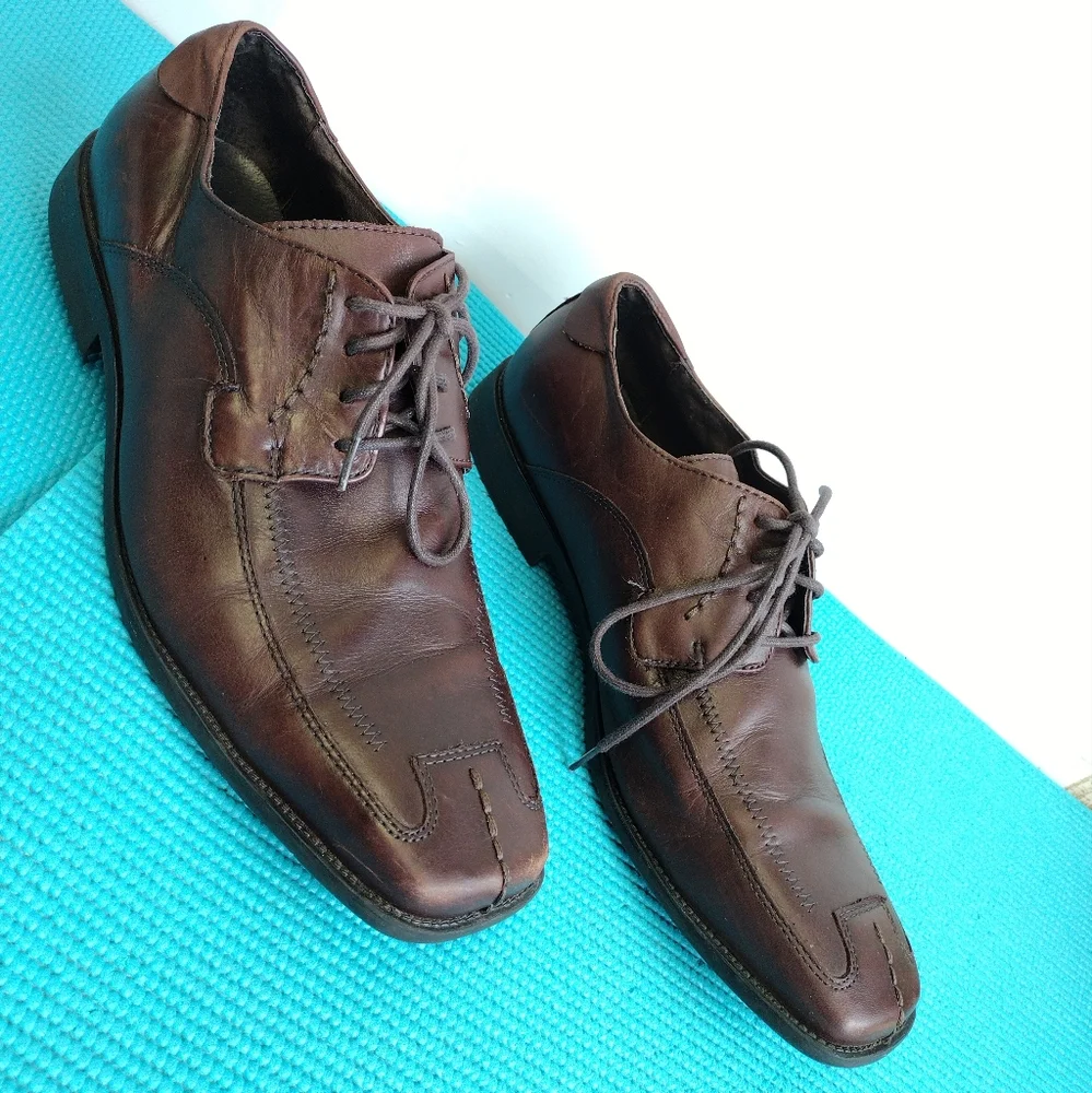STEVE MADDEN Burrys Men's  Brown Leather Dress Shoes Size 11